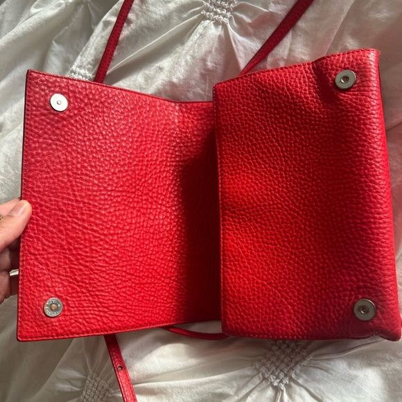 Aritzia Auxiliary red orange leather purse - Picture 4 of 15